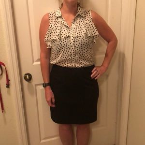 shirt and skirt all one set skirt is “Loft” size 8